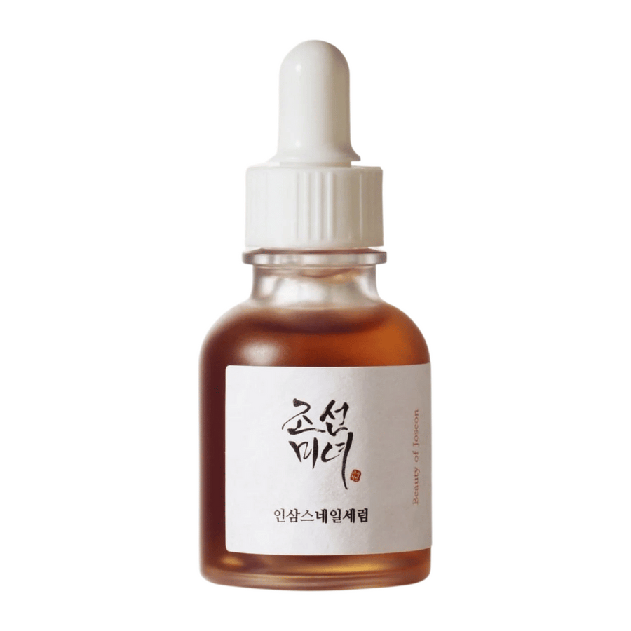 Beauty of Joseon Revive Serum Ginseng + Snail Mucin i pipettflaska – koreansk hudvård som stärker hudbarriären och minskar fina linjer.