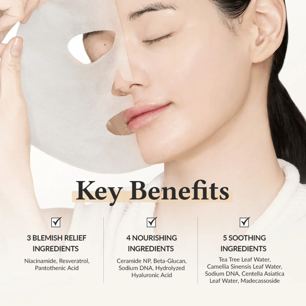 Dr. Althea 345 Relief Cream Mask mit Niacinamid, Resveratrol und Ceramid für beruhigende, feuchtigkeitsspendende und hautstärkende Wirkung