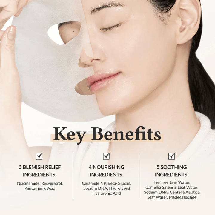 Dr. Althea 345 Relief Cream Mask mit Niacinamid, Resveratrol und Ceramid für beruhigende, feuchtigkeitsspendende und hautstärkende Wirkung