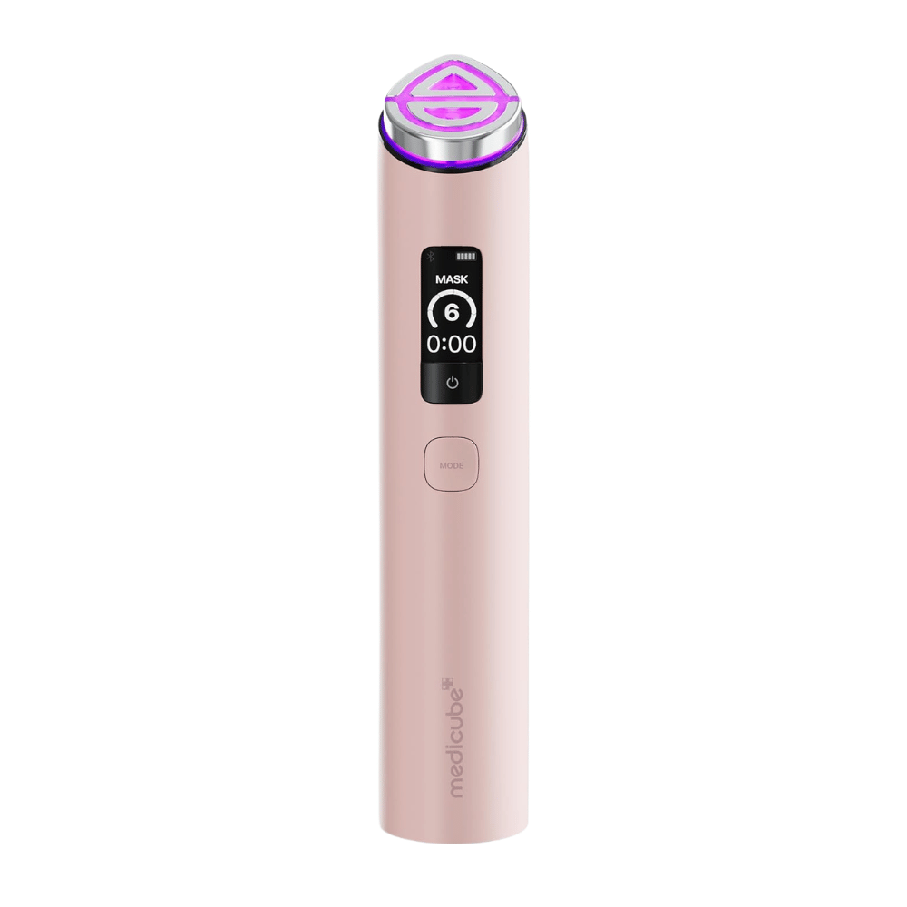 medicube AGE-R Booster Pro X2 Pink elektrisches Beauty-Gerät mit Mask Mode für verbesserte Hautpflegeabsorption und Ausstrahlung