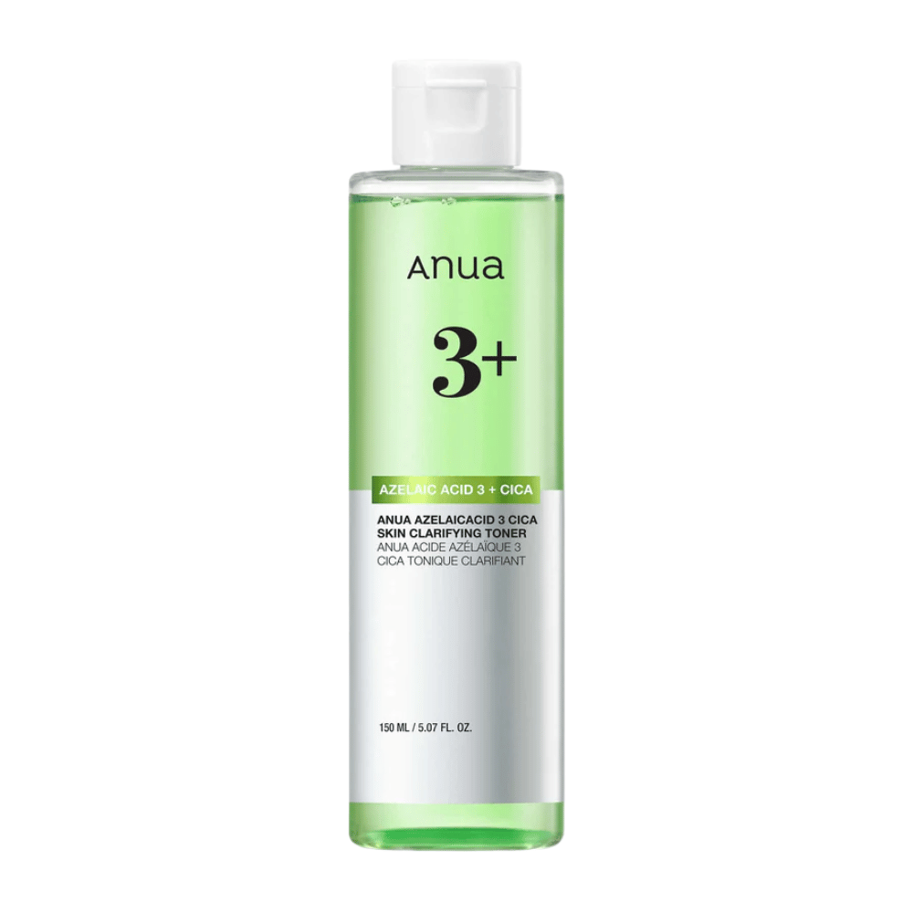 Anua Azelaic Acid 3 Cica Skin Clarifying Toner 150 ml – beruhigender gesichtswasser mit 3 % Azelainsäure und Cica für empfindliche, unreine und zu Rötungen neigende Haut.