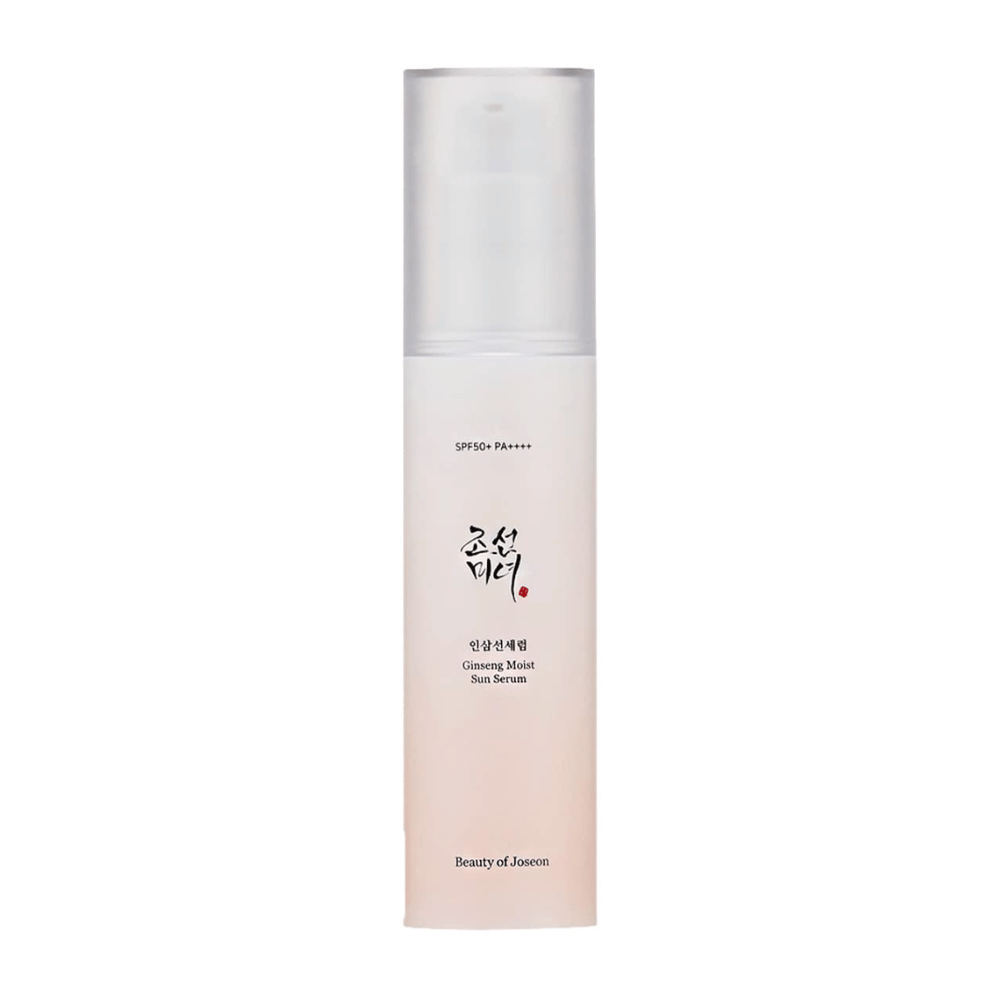 Koreanische Hautpflegevorteile treffen auf SPF 50+ PA++++ im Beauty of Joseon Ginseng Moist Sun Serum.
