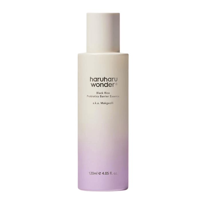 Haruharu Wonder Black Rice Probiotics Barrier Essence 120 ml mit leichter Formel, die die Haut stärkt und einen natürlichen Glow verleiht
