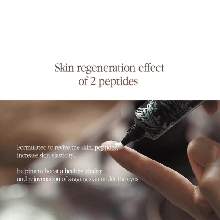 Pyunkang Yul Black Tea Time Reverse Eye Cream mit Peptiden, die dabei helfen, die Elastizität der Haut zu unterstützen und der Augenpartie ein frischeres Aussehen zu verleihen.