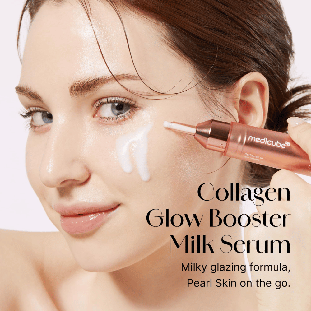 Collagen Glow Booster Milk Serum ist eine milchige Glanzformel, die Ihrer Haut unterwegs einen Perlglanz verleiht. Perfekt, um den Glanz und die Elastizität der Haut zu verbessern, während es gleichzeitig die Haut mit Feuchtigkeit versorgt und vor äußeren Einflüssen schützt.