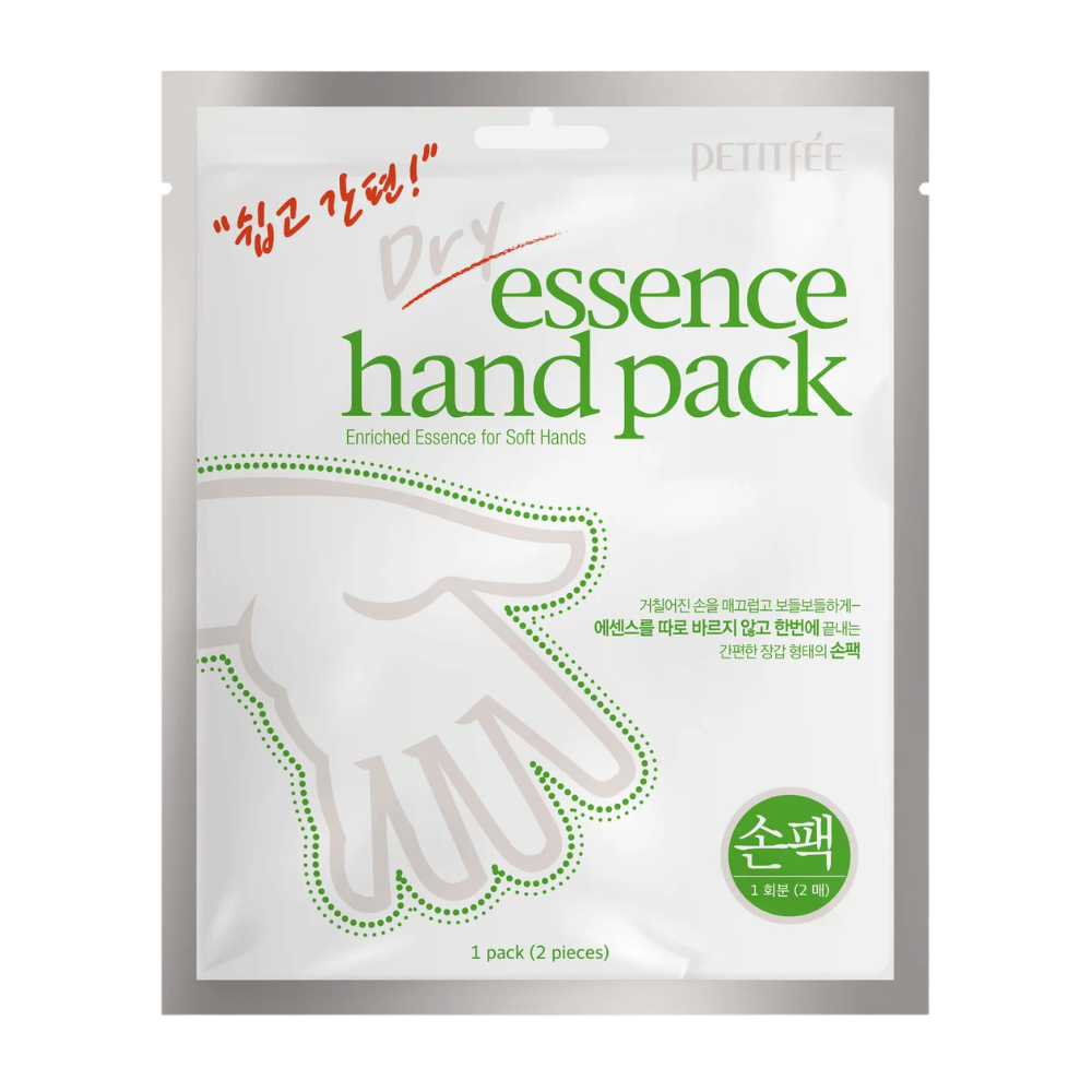 PETITFEE Dry Essence Hand Pack pflegende Handmaske mit Sheabutter, Urea und Hyaluronsäure für intensive Feuchtigkeitsversorgung