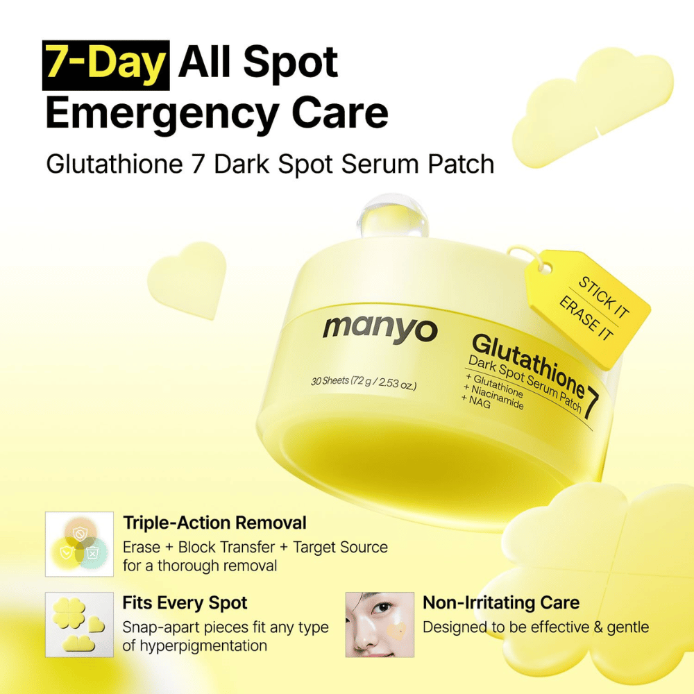 Ma:nyo Glutathione 7 Dark Spot Serum Patch Punktbehandlung zur schnellen Pflege von Pigmentflecken, Post-Akne-Malen und Hyperpigmentierung
