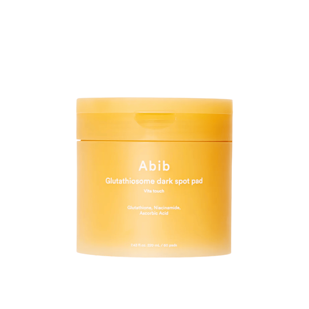 Produktbild von Abib Glutathiosome Dark Spot Pad Vita Touch toner pads mit Vitamin C und Niacinamid.