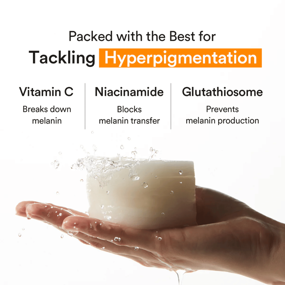Glow-verleihendes toner pads mit Vitamin C, Niacinamid und Glutathiosome gegen Hyperpigmentierung.