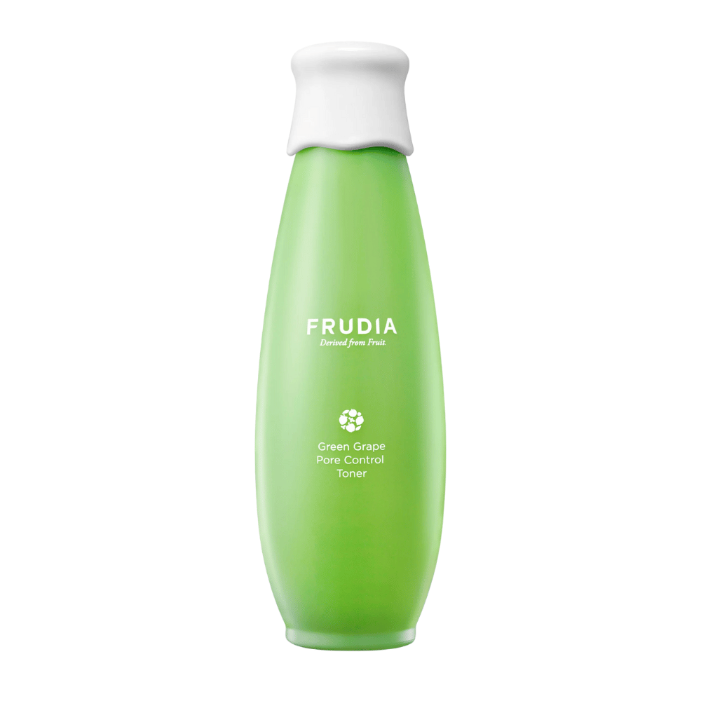 Frudia Green Grape Pore Control Toner – koreanisches Gesichtswasser mit grünem Traubenextrakt, das fettige Haut ausgleicht, Poren minimiert und einen frischen, hydratisierten und klaren Hautton verleiht.