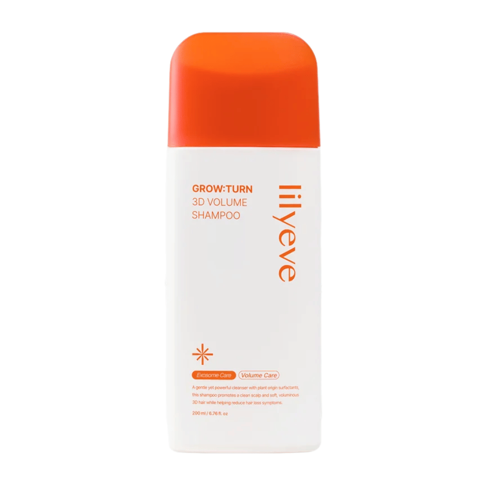 LILYEVE Grow:Turn Exosome 3D Volume Brush Shampoo mit integriertem Bürstenapplikator für eine einfache Anwendung