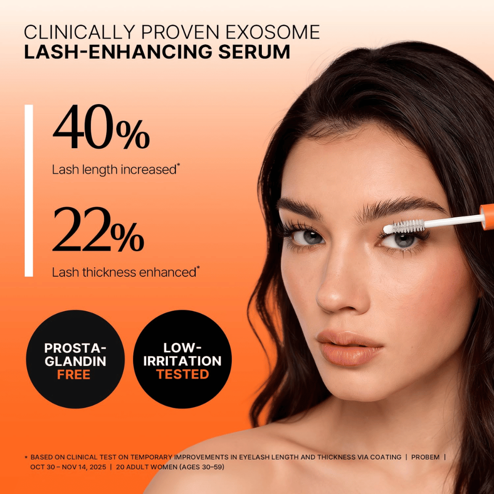 LILYEVE Grow Turn Exosome Dual Lash Serum – klinisch getestetes Wimpernserum für längere und vollere Wimpern.