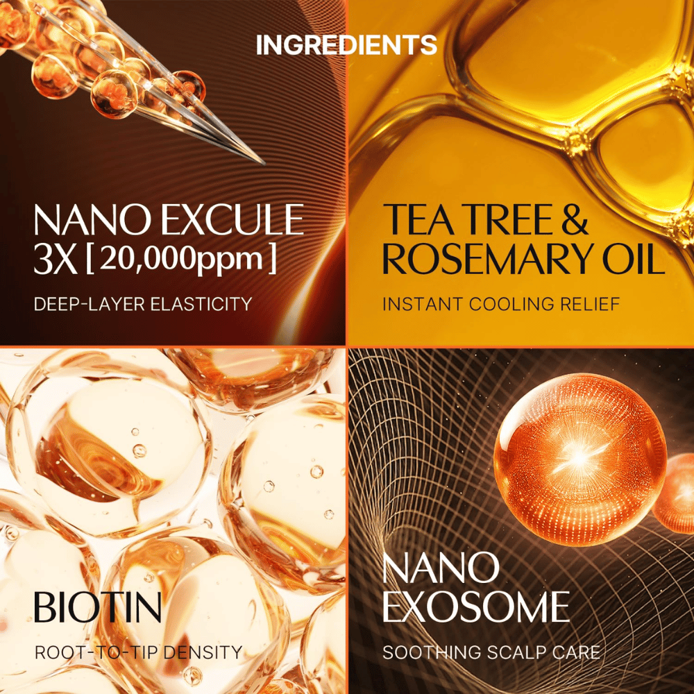 LILYEVE Grow Turn Exosome Spicule Ampoule 3000 mit Nano-Exosomen, Biotin, tea tree und Rosmarin zur Pflege von Haar und Kopfhaut.