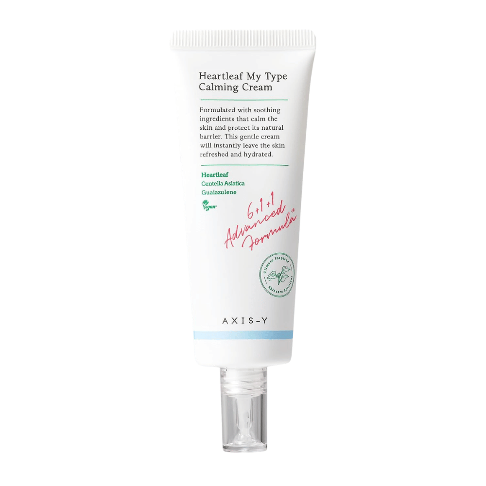 1. AXIS-Y Heartleaf My Type Calming Cream – Produktbild einer Gesichtscreme in einer Tube