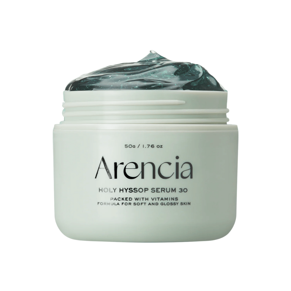 Arencia Holy Hyssop Serum 30 – kraftvolles Vitaminserum mit französischem Ysop-Extrakt, das die Haut weich macht und Glanz und Spannkraft verbessert.