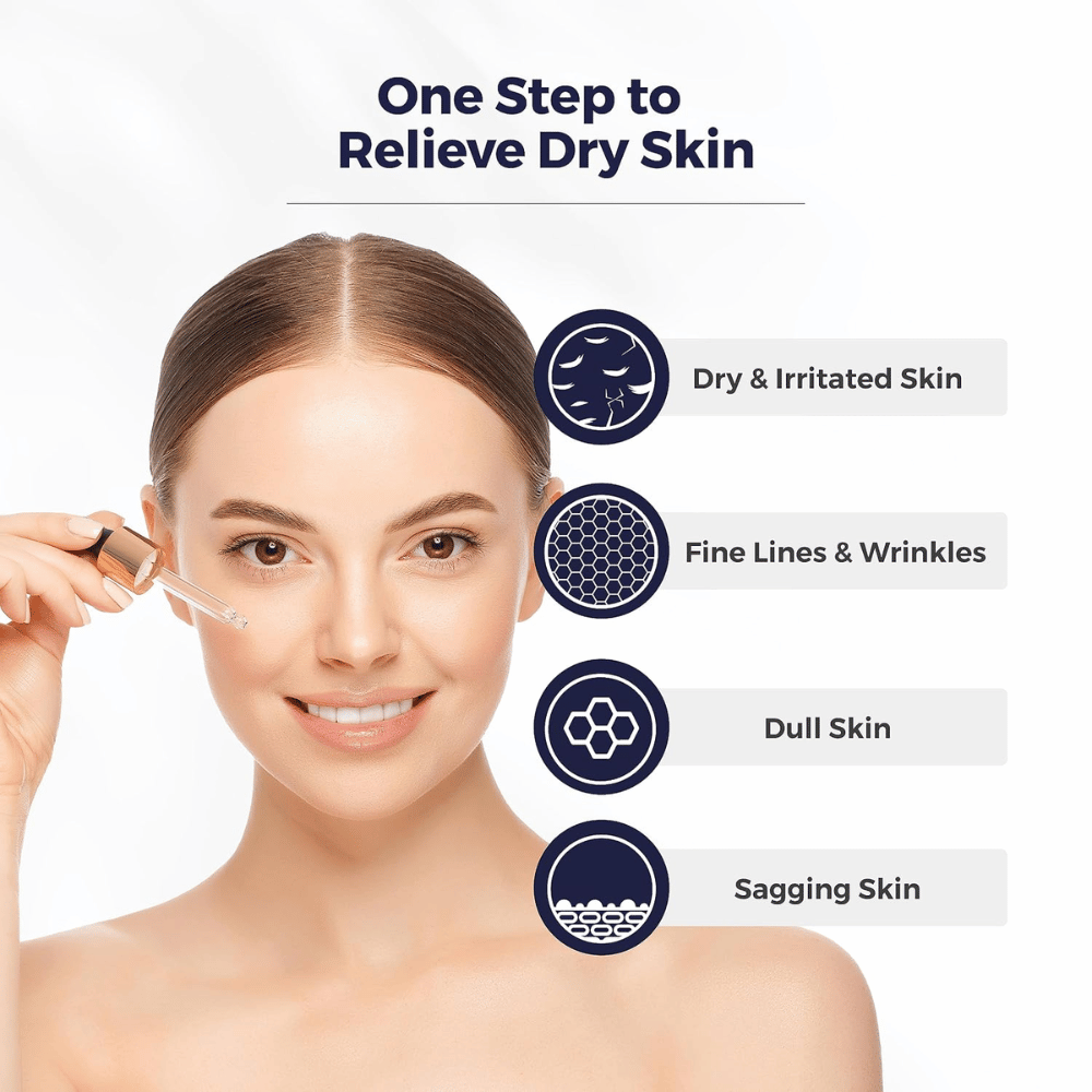 1. Centellian24 Hyaluronic Tox Boosting Ampoule – Frau trägt Serum für trockene Haut, feine Linien und Ausstrahlung auf