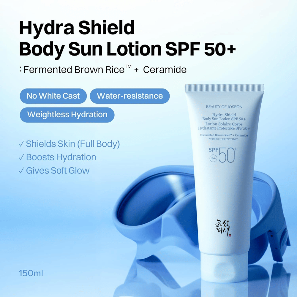 Beauty of Joseon Hydra Shield Body Sun Lotion SPF50+ 150 ml wasserfester Sonnenschutz für den Körper