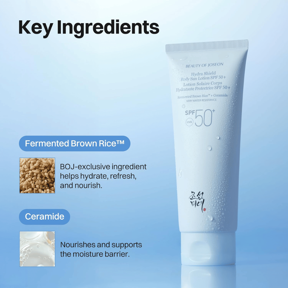 Beauty of Joseon Hydra Shield Body Sun Lotion SPF50+ mit fermentiertem braunem Reis und Ceramiden