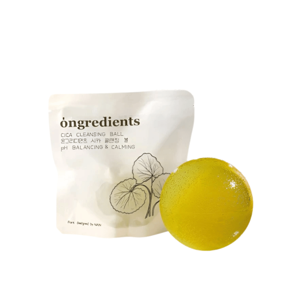 Ongredients Jeju Cica Cleansing Ball – natürliche Reinigungsball mit Centella Asiatica, die den pH-Wert ausgleicht und die Haut beruhigt.