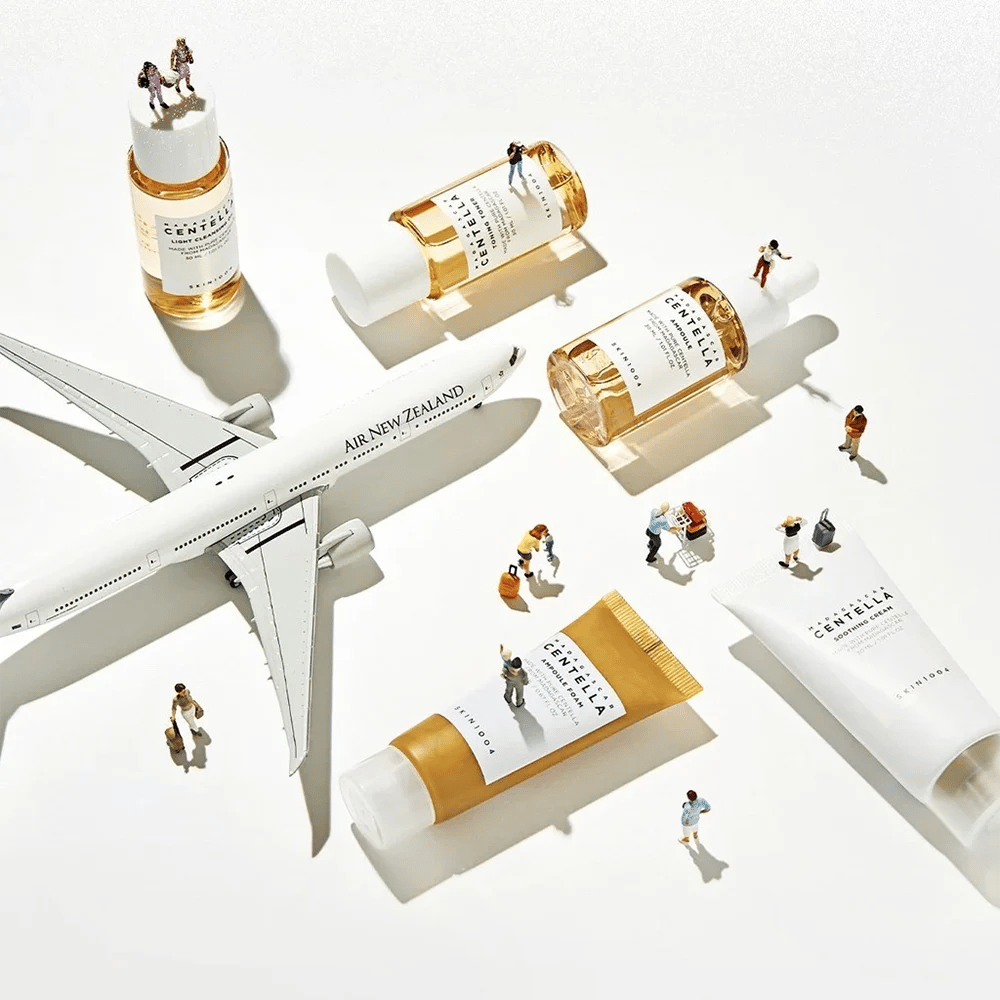 Madagascar Centella Travel Kit enthält alle notwendigen Produkte für eine komplette Hautpflegeroutine. Es ist perfekt für Reisen und beinhaltet leichtes Reinigungsöl, Ampullenschaum, Toner, Ampulle und beruhigende Creme, um die Haut zu befeuchten und zu beruhigen.