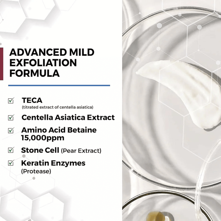 Centellian24 Madeca Amino Acid Cleansing Foam Inhaltsstoffe – milde exfolierende Formel mit TECA, Centella Asiatica-Extrakt, Aminosäuren und Keratin-Enzymen, die helfen, die Haut sanft zu reinigen und abgestorbene Hautzellen zu entfernen.