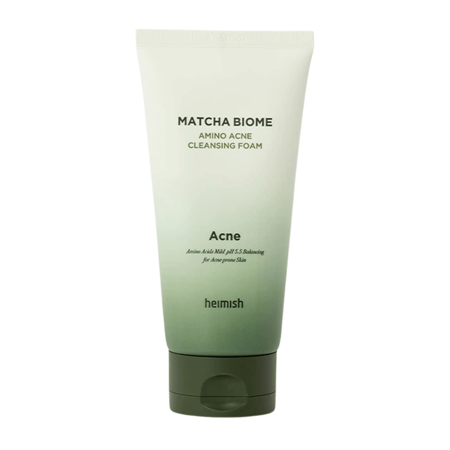 Heimish Matcha Biome Amino Acne Cleansing Foam – koreanische Gesichtsreinigung für zu Akne neigende und empfindliche Haut mit Matcha und Aminosäuren