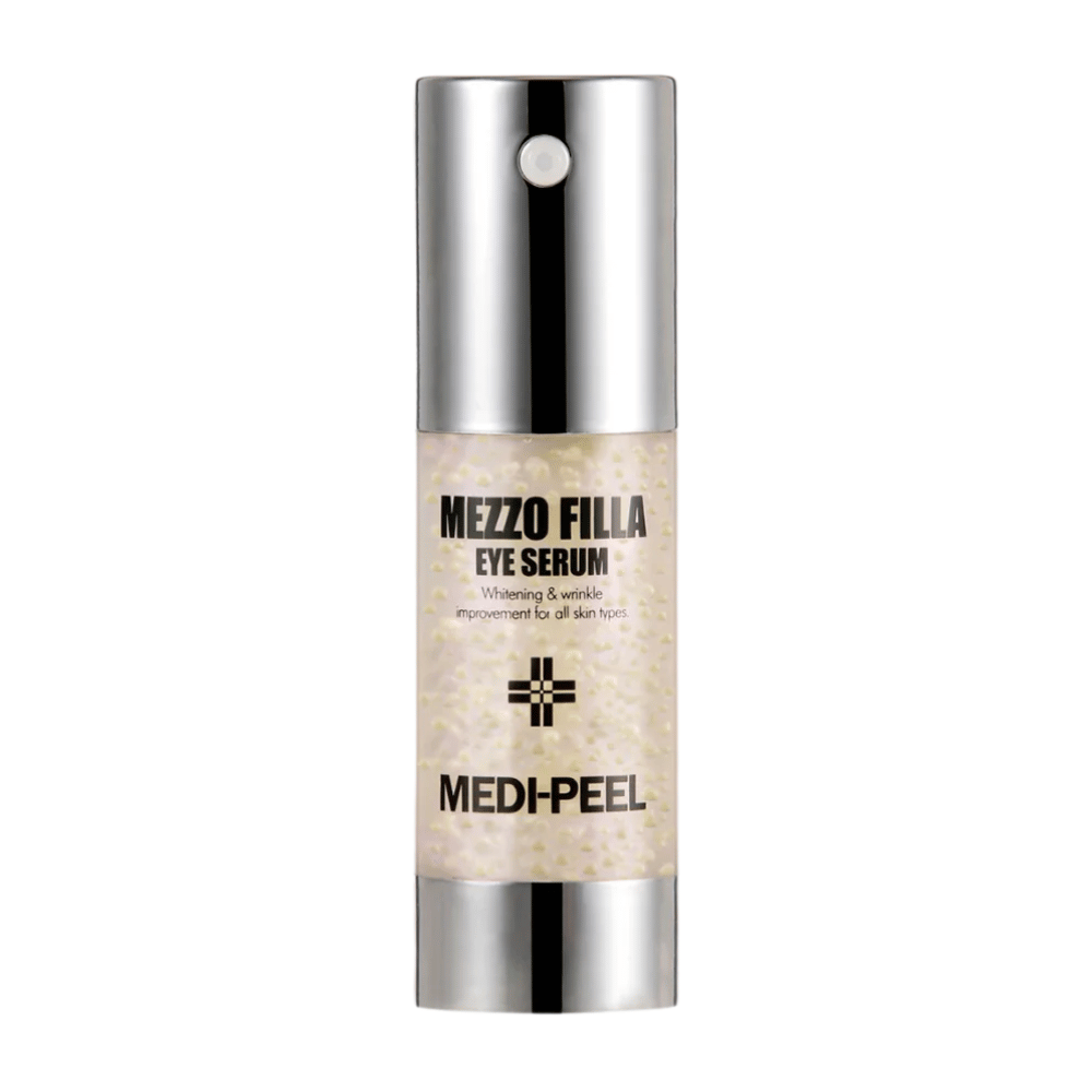 MEDI-PEEL Mezzo Filla Eye Serum stehendes Produktbild – koreanisches Augenserum, das hilft, Falten zu reduzieren, Glanz zu verleihen und die Hautelastizität zu verbessern.
