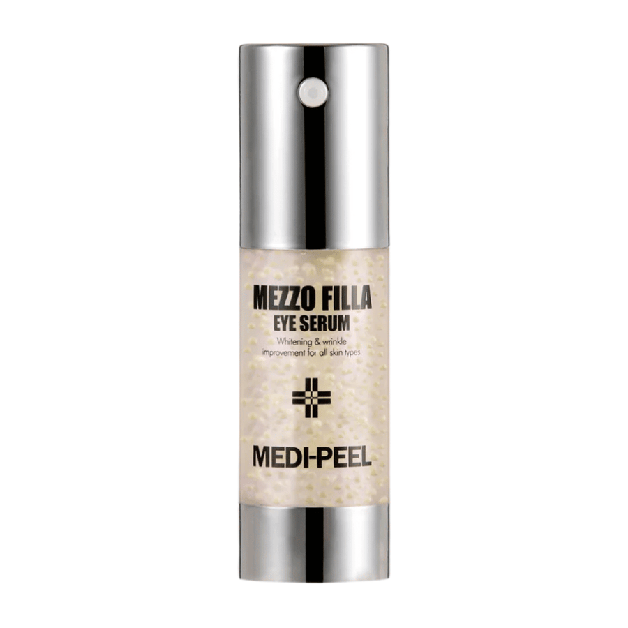 MEDI-PEEL Mezzo Filla Eye Serum stehendes Produktbild – koreanisches Augenserum, das hilft, Falten zu reduzieren, Glanz zu verleihen und die Hautelastizität zu verbessern.