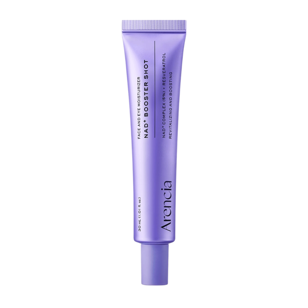 Arencia NAD+ Booster Shot 30 ml – koreanische Gesichtscreme mit NAD+ Complex und Resveratrol für Festigkeit, Feuchtigkeit und Ausstrahlung.
