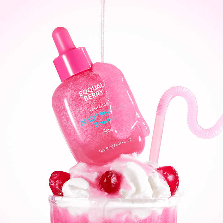 EqualBerry Lush Blush NAD+ Peptide Boosting Serum mit Peptiden – feuchtigkeitsspendendes und straffendes Gesichtsserum 30 ml