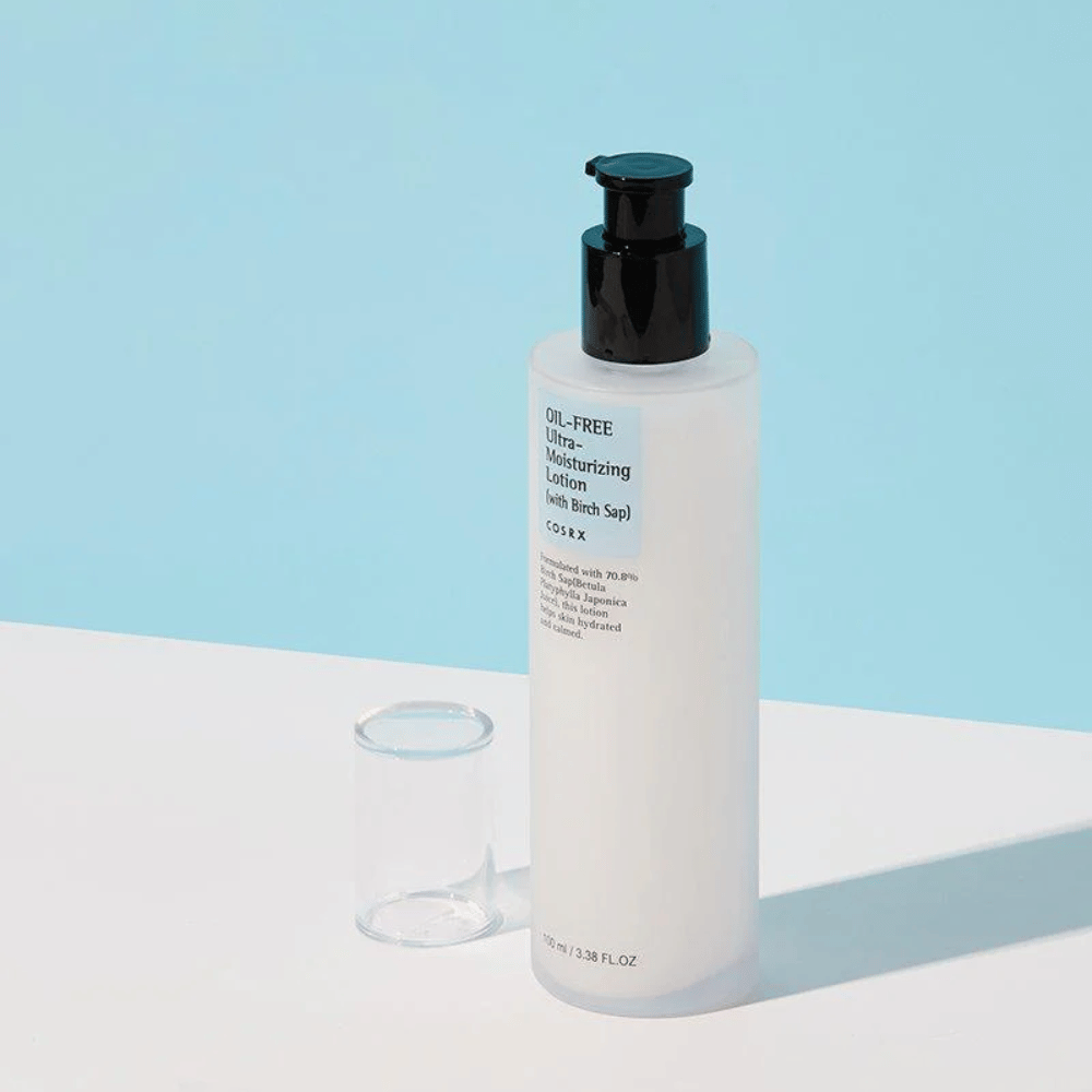 COSRX Oil-Free Ultra-Moisturizing Lotion 100 ml feuchtigkeitsspendende Lotion mit Birkensaft, die die Haut beruhigt und ausbalanciert