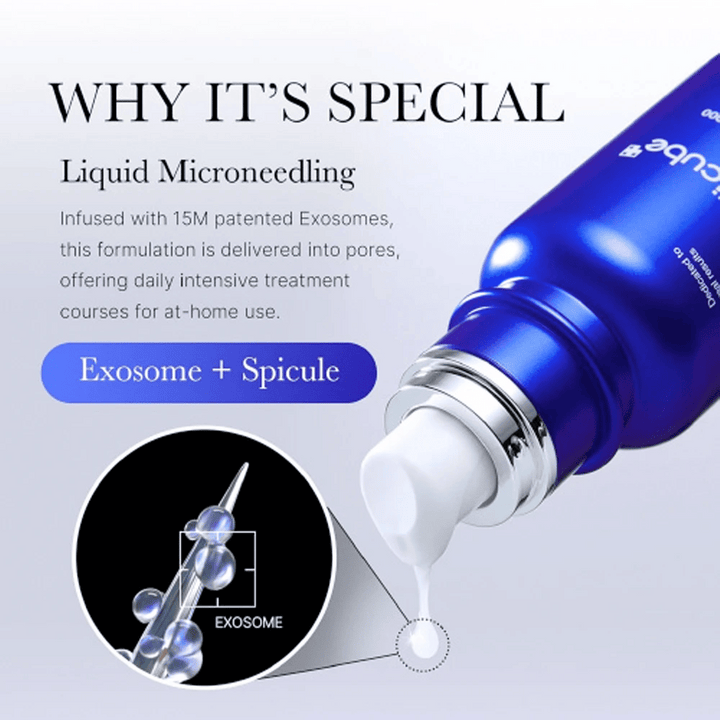 
Medicube One Day Exosome Shot Pore Ampoule 2000 erbjuder "Liquid Microneedling"-teknologi som kombinerar 15M patenterade exosomer och spikulkomponenter. Produkten tränger djupt in i porerna för intensiv behandling hemma, främjar hudförnyelse och förbättrar textur.