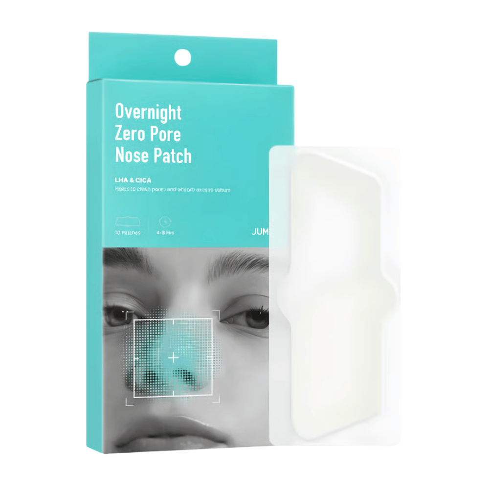 JUMISO Overnight Zero Pore Nose Patch Set – 10 Porenpflaster mit LHA und CICA