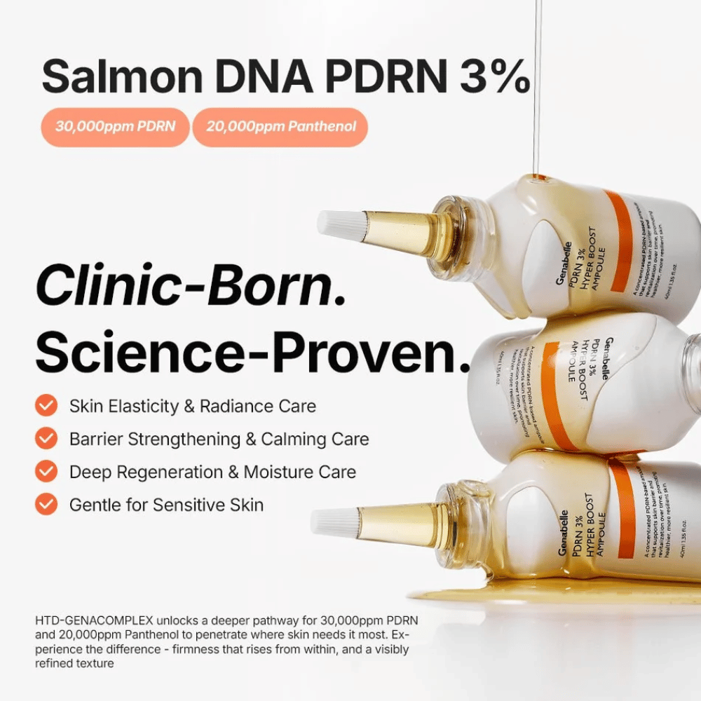 Genabelle PDRN 3% Hyper Boost Ampoule für straffere Haut und eine gestärkte Hautbarriere
