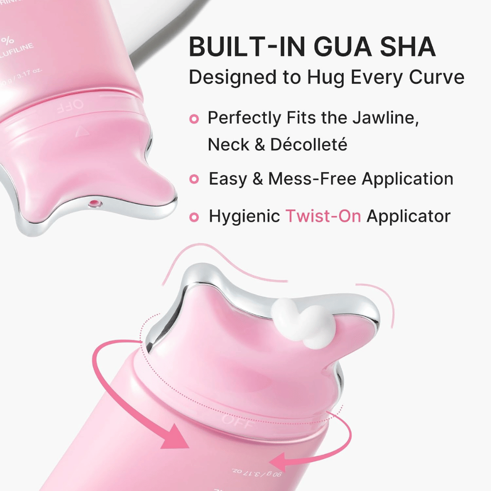 2. Medicube PDRN Collagen Gua Sha Neck Wrinkle Cream – integrierter Gua-Sha-Applikator für Hals, Kieferlinie und Dekolleté