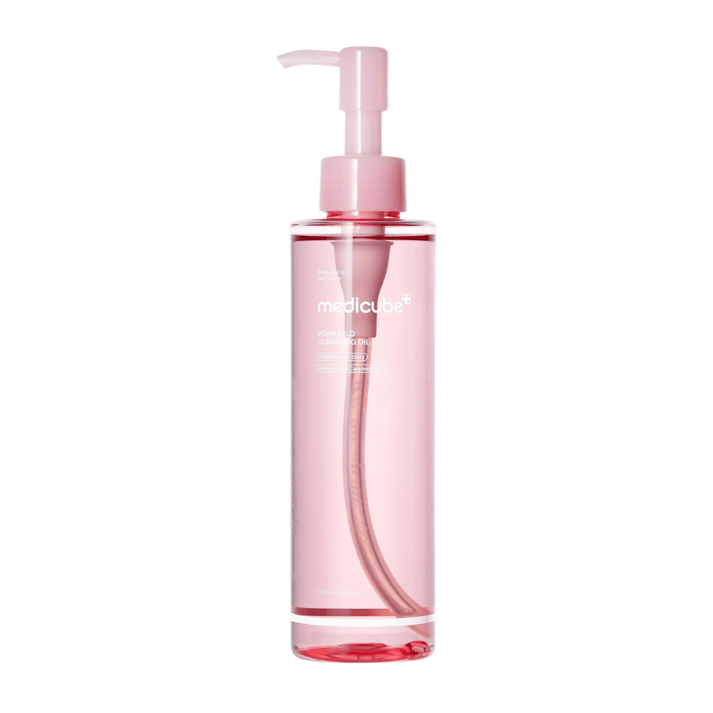 5. Medicube PDRN Mild Cleansing Oil 195 ml – rosa Reinigungsöl mit Pumpspender für das Gesicht