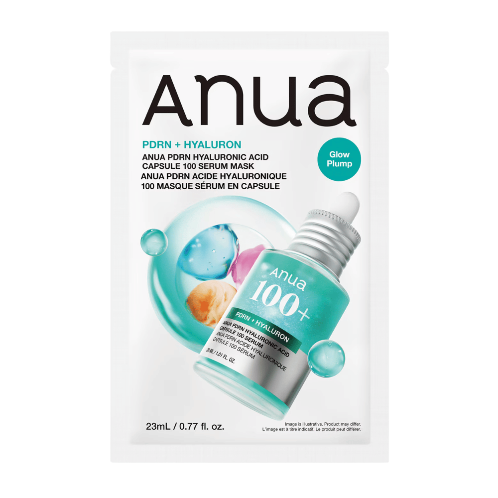 4. Anua PDRN Hyaluronic Acid Capsule 100 Serum Mask 23 ml – koreanische sheet mask mit PDRN und Hyaluronsäure