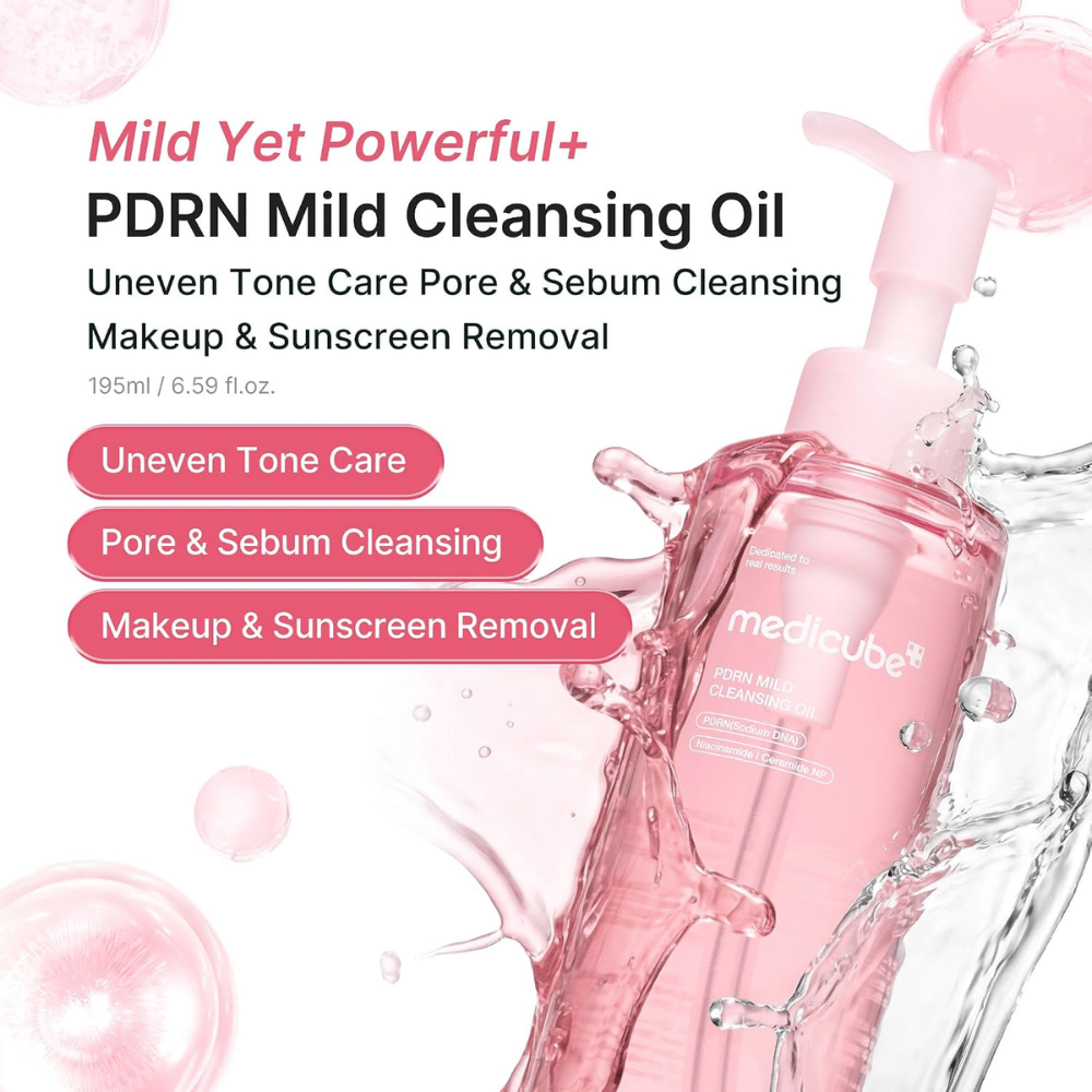 4. Medicube PDRN Mild Cleansing Oil – entfernt Make-up, Sonnenschutz, überschüssigen Talg und Unreinheiten