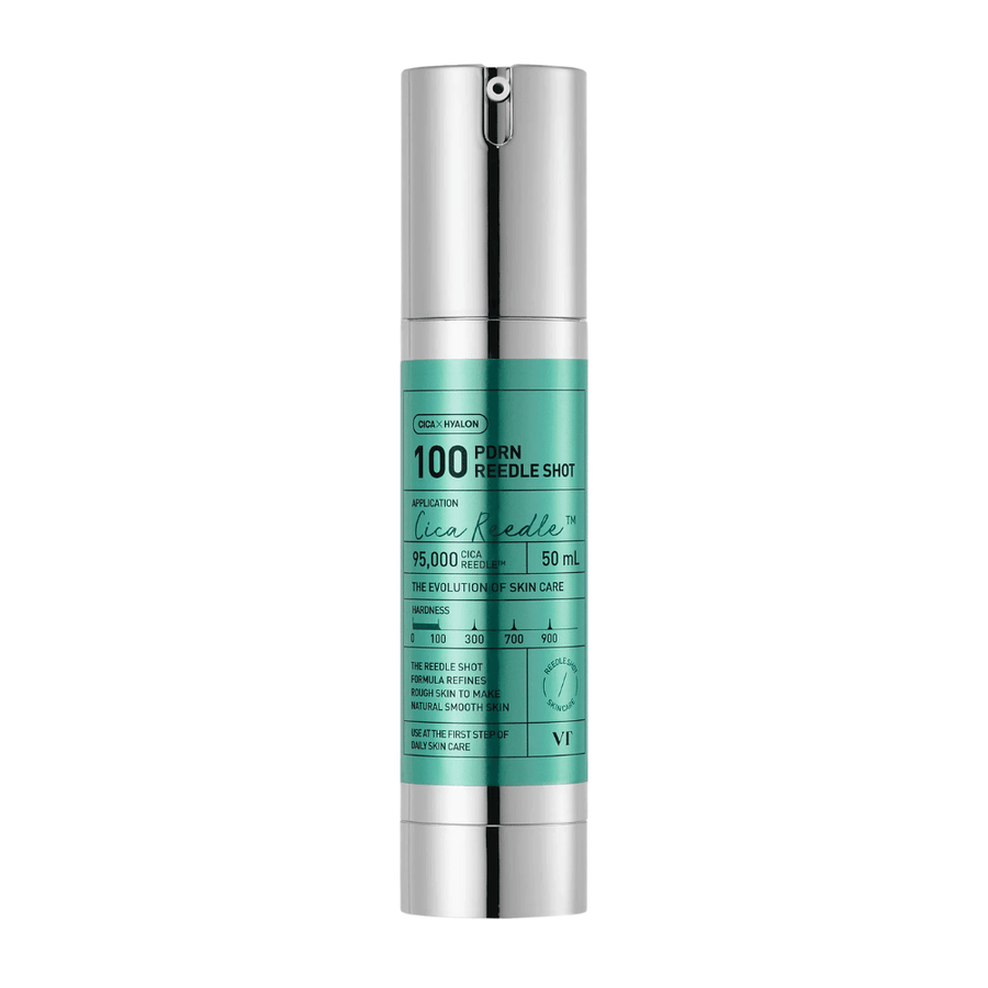 VT Cosmetics PDRN Reedle Shot 100 Flasche mit minimalistischem Design und aktiver Formel zur Verbesserung von Hautstruktur, Ausstrahlung und Elastizität