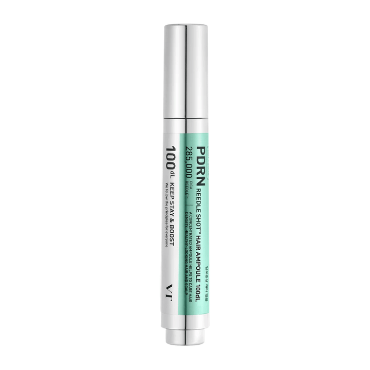 PDRN Reedle Shot Hair Ampoule 100dL in Stiftform auf weißem Hintergrund, ein konzentriertes Kopfhautserum, das die Kopfhaut stärkt und gesünderes Haar unterstützt.