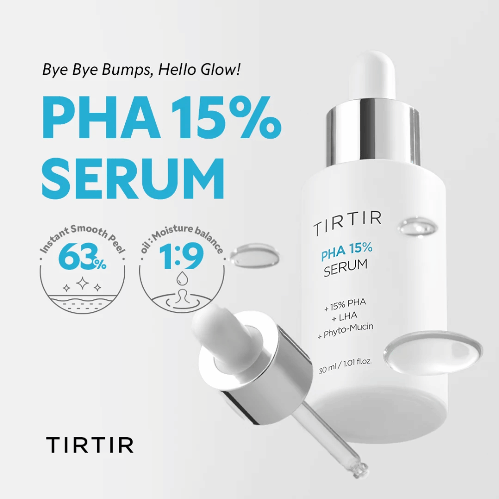 TIRTIR PHA 15% Serum 30 ml – exfolierendes Serum mit 15 % PHA und LHA
