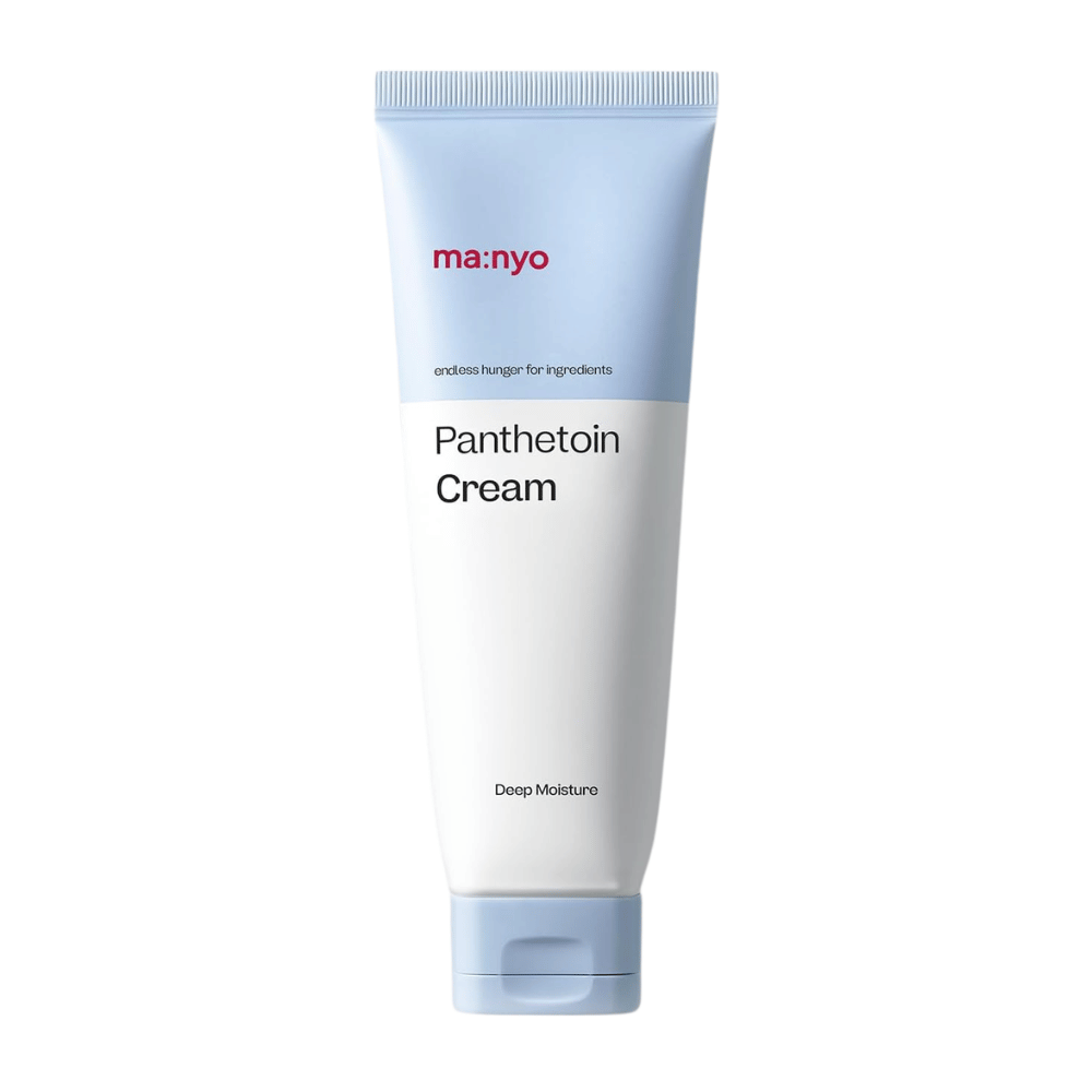 4. Ma:nyo Panthetoin Cream – feuchtigkeitsspendende Gesichtscreme in einer weißen und hellblauen Tube mit dem Text Deep Moisture auf weißem Hintergrund