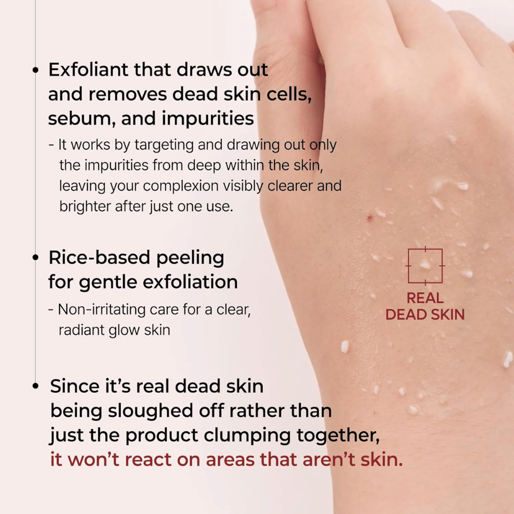 Dr.Melaxin Peel Shot exfolierende Black Rice Ampoule, die abgestorbene Hautzellen und Talg entfernt für klarere und gleichmäßigere Haut