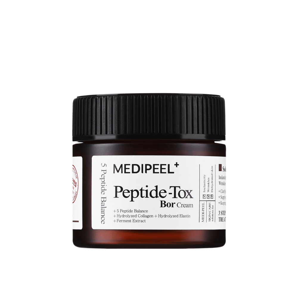 MEDI-PEEL Peptide-Tox Bor Cream Produktbild – Koreanische Gesichtscreme mit Peptiden, die der Hauterschlaffung entgegenwirken, die Festigkeit verbessern und langanhaltende Feuchtigkeit spenden.
