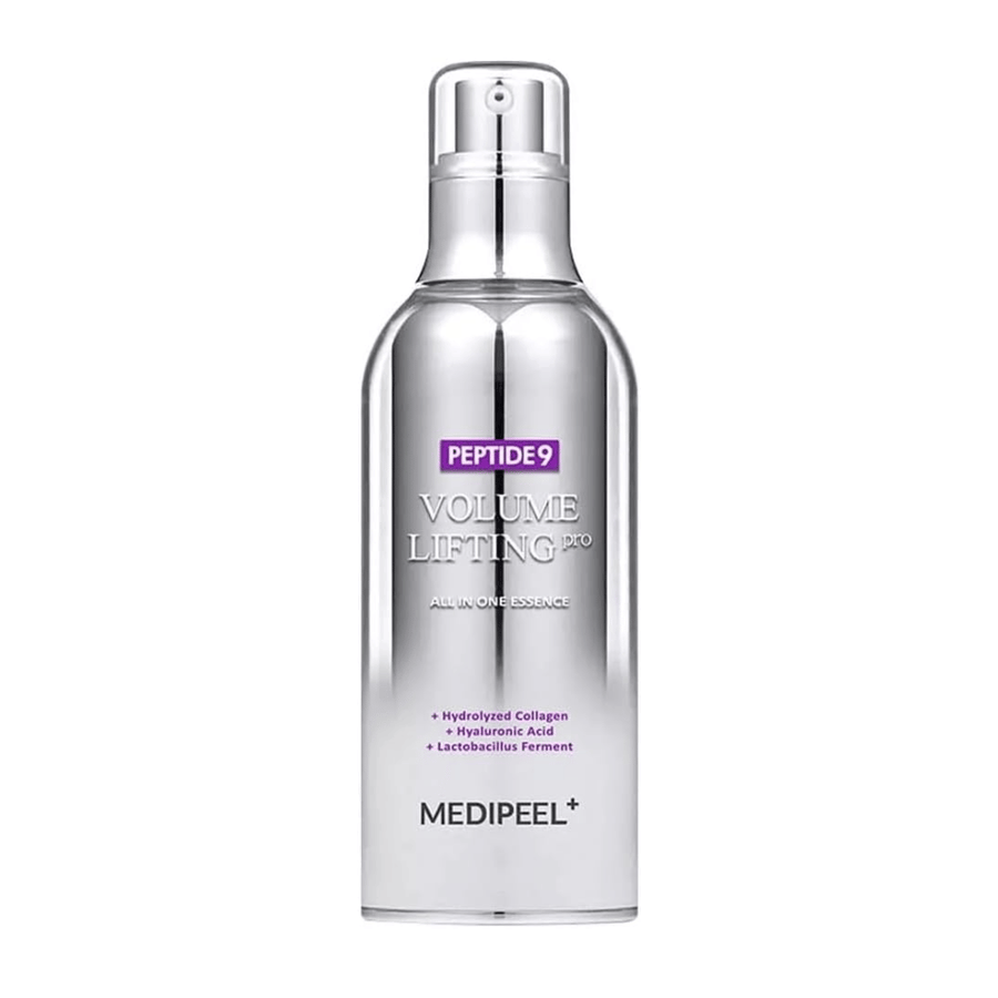 Medi-Peel Peptide 9 Volume Lifting All In One Essence Pro Essenz – koreanische Anti-Aging-Essenz mit Peptiden, Kollagen und Hyaluronsäure, die hilft, die Haut mit Feuchtigkeit zu versorgen und zu straffen.