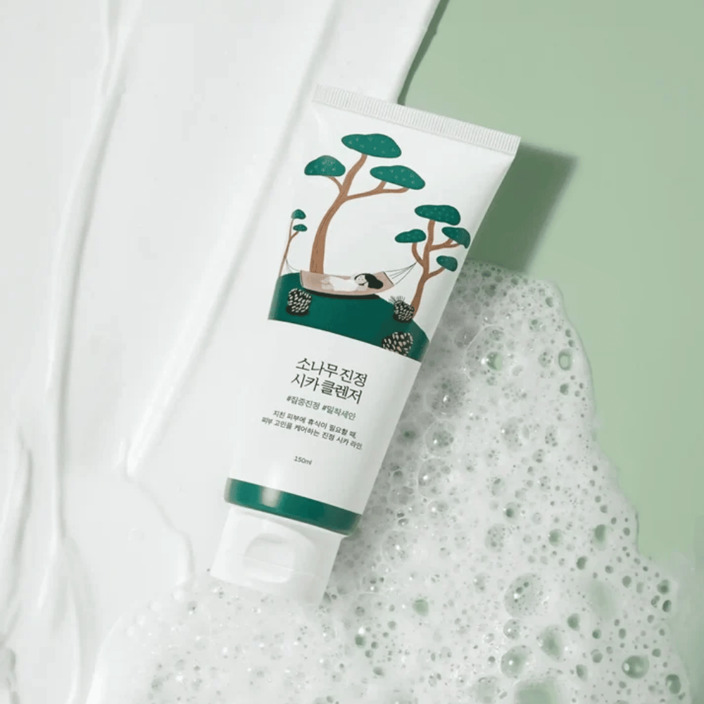 ROUND LAB Pine Calming Cica Cleanser – schäumende Reinigung für eine reine und frische Haut