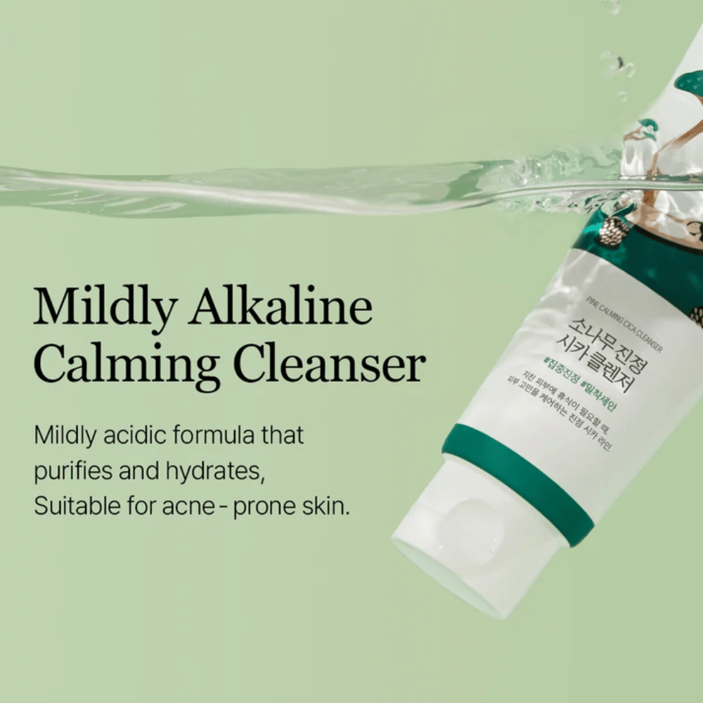 ROUND LAB Pine Calming Cica Cleanser – milde Gesichtsreinigung, die die Haut reinigt und mit Feuchtigkeit versorgt