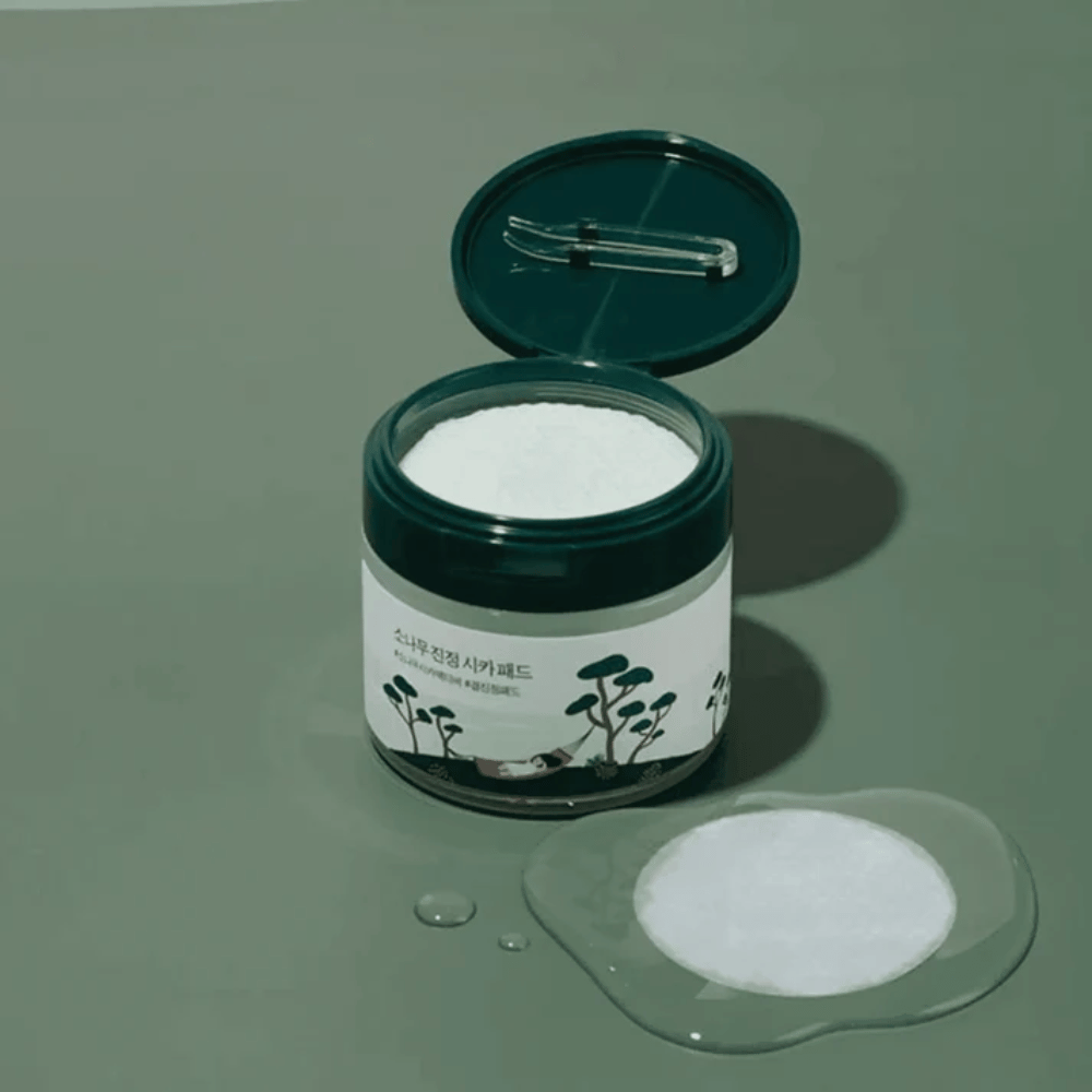ROUND LAB Pine Calming Cica Pad – koreanische toner pads für beruhigende Hautpflege