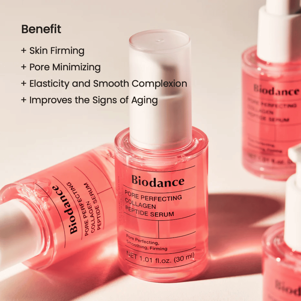 Biodance Pore Perfecting Collagen Peptide Serum 30 ml – straffendes und porenverkleinerndes Gesichtsserum.