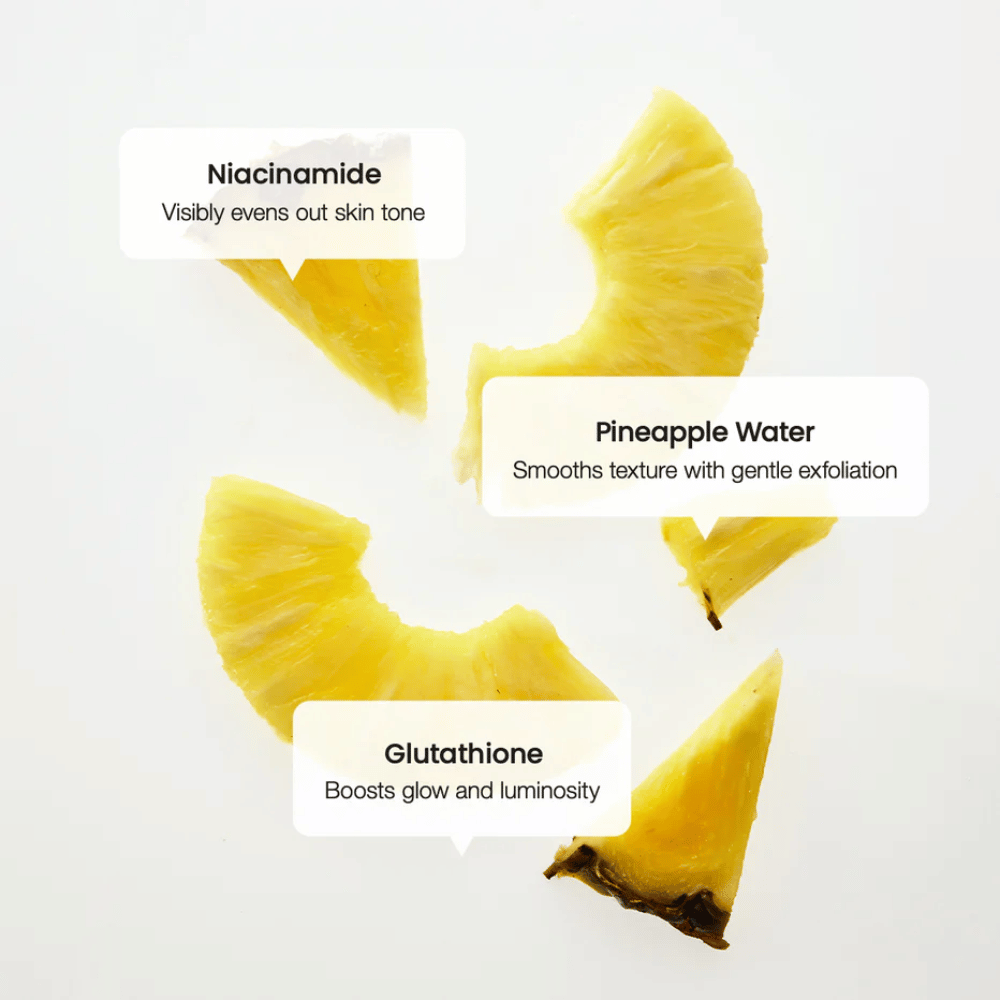Biodance Radiant Vita Niacinamide Cream Inhaltsstoffe – Niacinamid, Ananaswasser und Glutathion für gleichmäßigen Hautton und erhöhte Strahlkraft